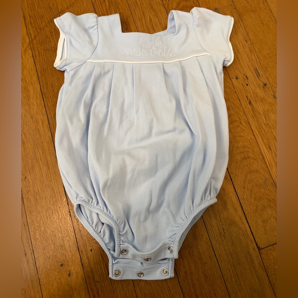 Monogrammed "Millie" Onesie